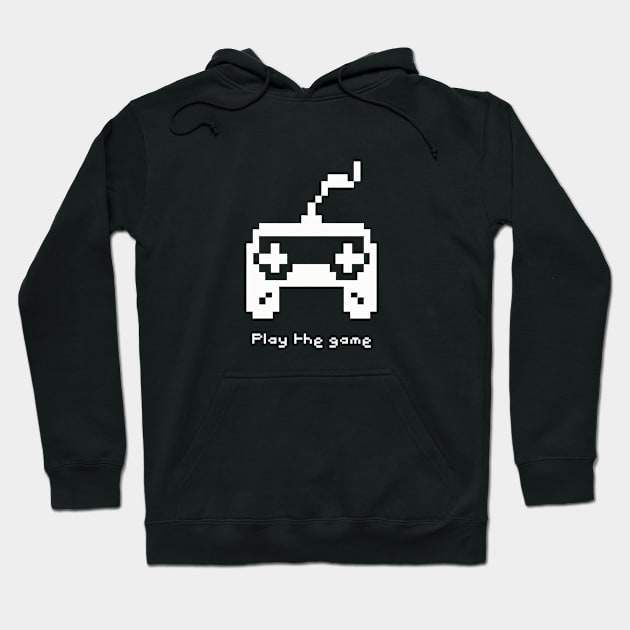 Cool white Stick Console Pixel Art T-shirt Hoodie by D.A.P